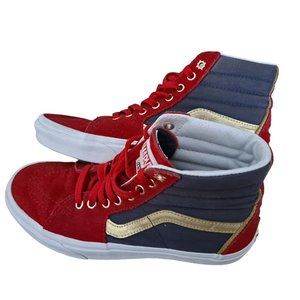 VANS LIMITED EDITION CAPTAIN MARVEL SK8-HI TOPS SKATE SNEAKERS SHOES 6.5M 8W